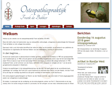 Tablet Screenshot of osteopathiedebakker.nl